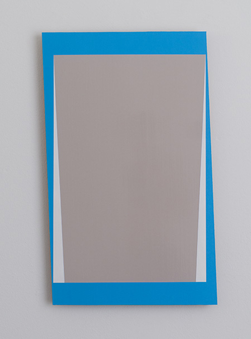 Guido Winkler - Even / Uneven (A painting’s aura)  (2015)
acylics (glossy and matte finish) on panel, 61 x 39cm